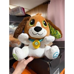 LeapFrog Speak & Learn Puppy Bailey Interactive Plush Brown White 80-610100